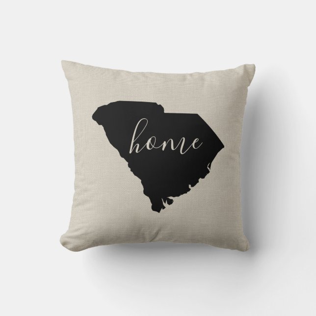 South Carolina Home State Dekorativ kudde (Framsida)