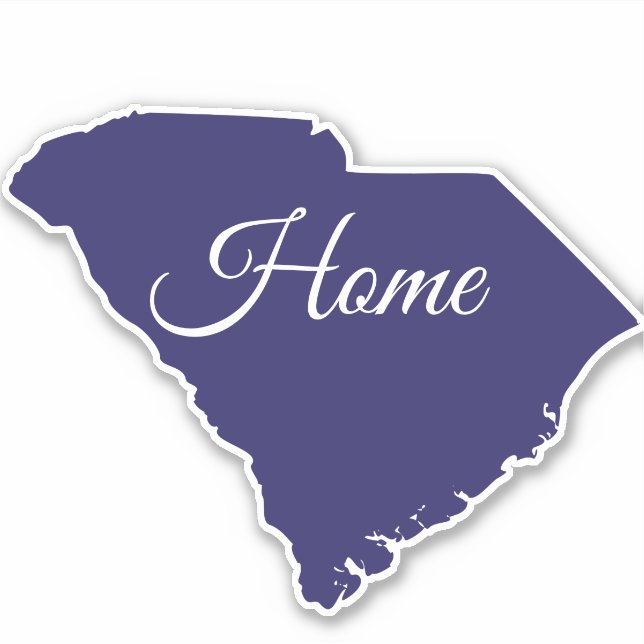South Carolina Home State-etikett / etikett (Framsida)