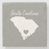 South Carolina Home State karta kärlek hjärta