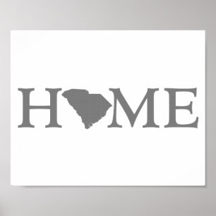 South Carolina Home State Ord Art Poster