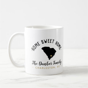 South Carolina Home Sweet Home Family Monogram Mug Kaffemugg