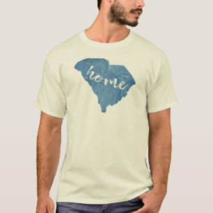South Carolina Home Wood Grain T Shirt