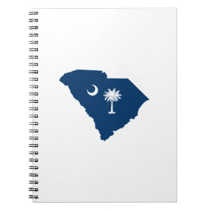 South Carolina i blått och vitt Anteckningsbok