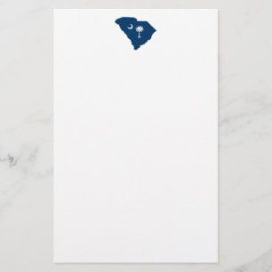 South Carolina i blått och vitt Brevpapper