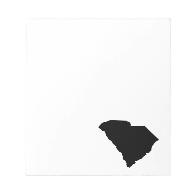 South Carolina i svart Anteckningsblock (Framsida)