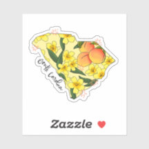 South Carolina Illustrated State Sticker