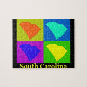 South Carolina Karta Pussel