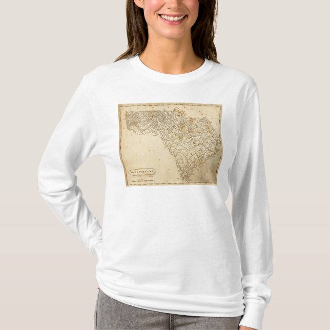 South Carolina karta vid Arrowsmith Tee (Framsida)