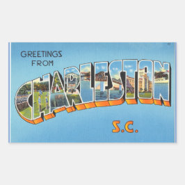 South Carolina, Lakan av 4 Charleston-klistermärke Rektangulärt Klistermärke