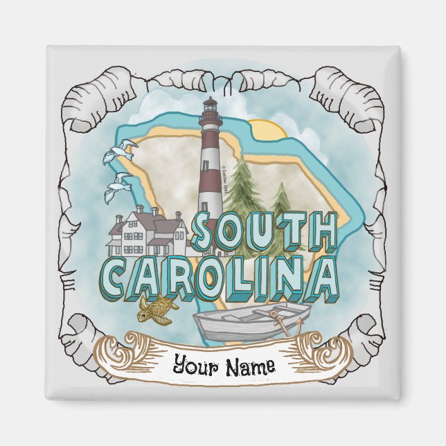 South Carolina Lighthouse magnet (Framsidan)