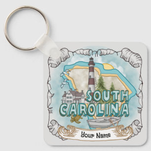 South Carolina Lighthouse Nyckelring