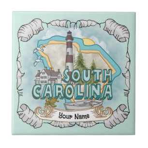 South Carolina Lighthouse-panel Kakelplatta