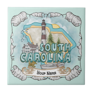 South Carolina Lighthouse-panel Kakelplatta