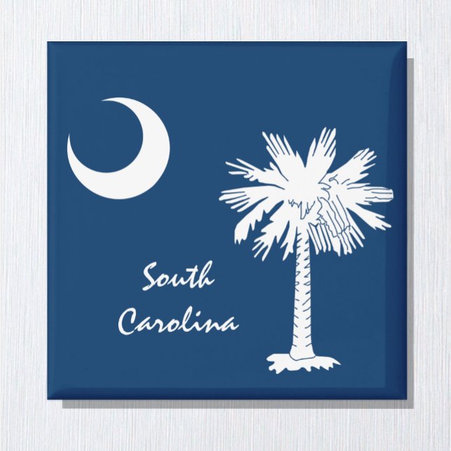 South Carolina Magnet, semester, S Carolina Flag Magnet (Skapare uppladdad)