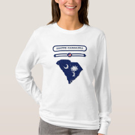 SOUTH CAROLINA MAP, SOUTH CAROLINA. SAMER BRASIL T SHIRT