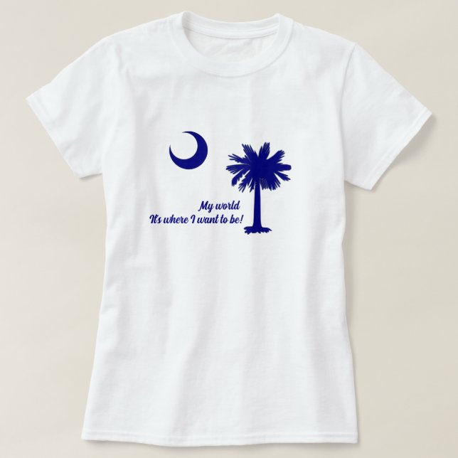 South Carolina - Min Värld T-shirt (Design framsida)
