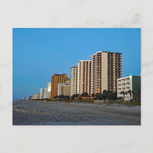 South Carolina Myrtle Beach Hotels Photo Vykort (Framsida)