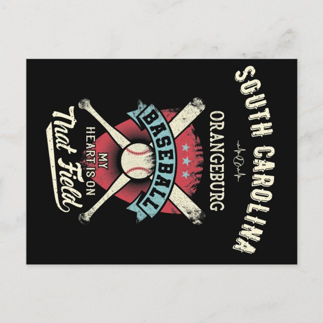 South Carolina Orangeburg Baseball Vykort (Framsida)