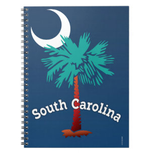 South Carolina Palmetto Anteckningsbok Med Spiral