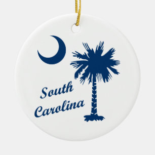 South Carolina Palmetto Julgransprydnad Keramik