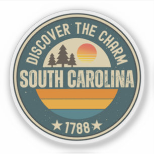 South Carolina - Palmetto State-gåva Klistermärken
