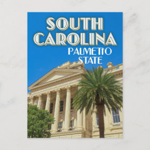 South Carolina Palmetto State Vykort