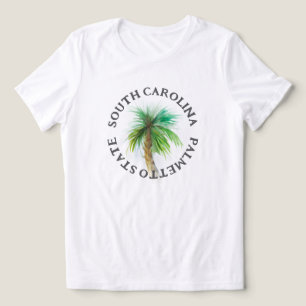 South Carolina Palmetto State Watercolor Shirt T
