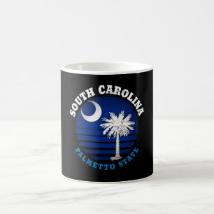SOUTH CAROLINA PALMETTO STATLIG FLAGGA KAFFEMUGG