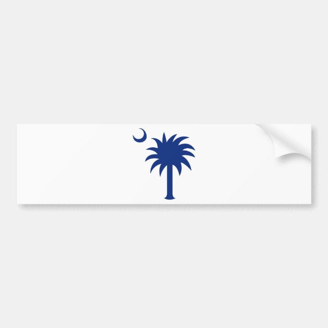 South Carolina Palmettoträd Bildekal (Framsidan)