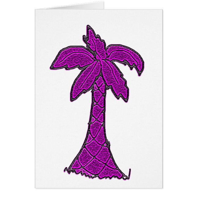 South Carolina palmettoträd Hälsningskort (Framsidan)