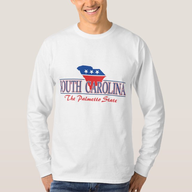 South Carolina patriotisk T-tröja Tee Shirt (Framsida)