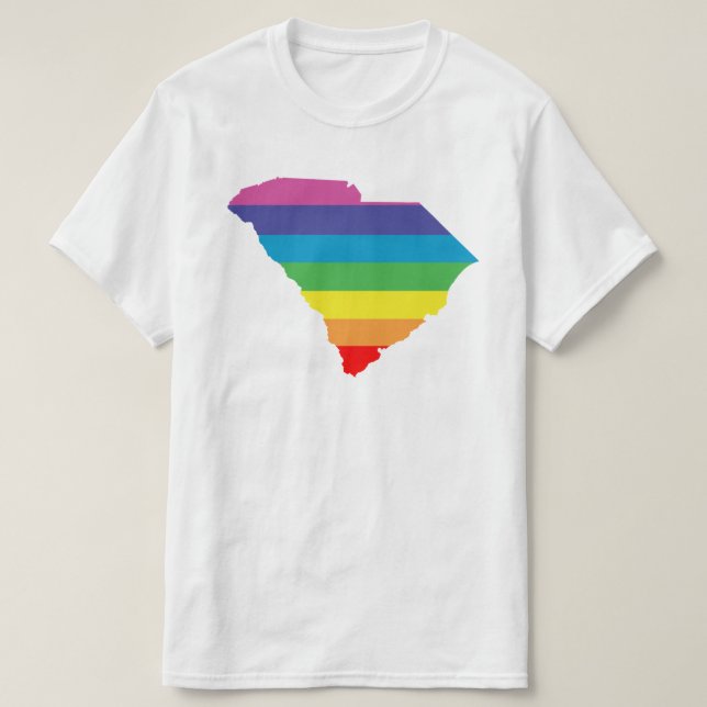South Carolina regnbåge T-shirt (Design framsida)
