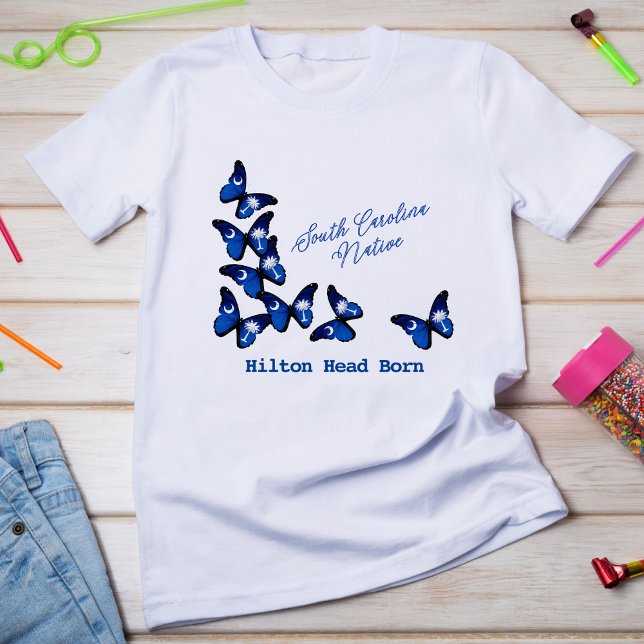 South Carolina SC Native Hilton Head Born Kids T Shirt (Skapare uppladdad)
