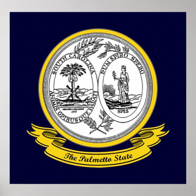 South Carolina Seal Poster (Framsidan)