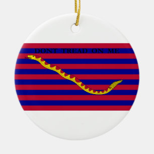 South Carolina sjö- flagga under revolutionärt Julgransprydnad Keramik