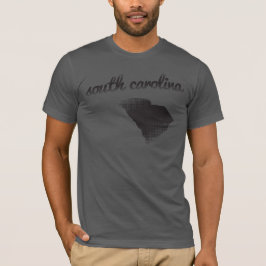 South Carolina som är statlig på grå färg T-shirt