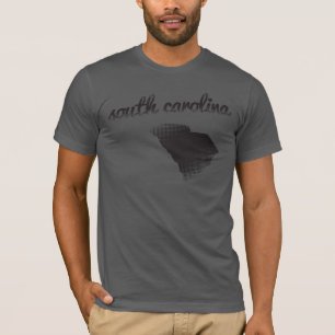 South Carolina som är statlig på grå färg Tee