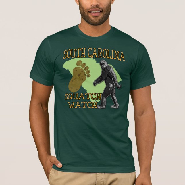South Carolina Squatch klocka Tee (Framsida)