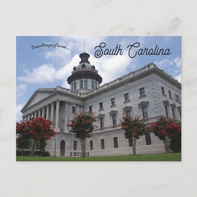 South Carolina State Capitol Vykort (Framsida)