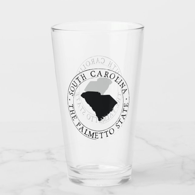 South Carolina State Drinking Glass Glaskopp (Baksida)