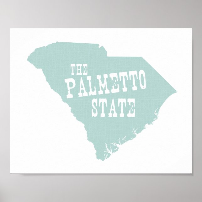 South Carolina State Motto Slogan Poster (Framsidan)