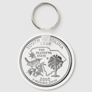 South Carolina State Quarter Nyckelring