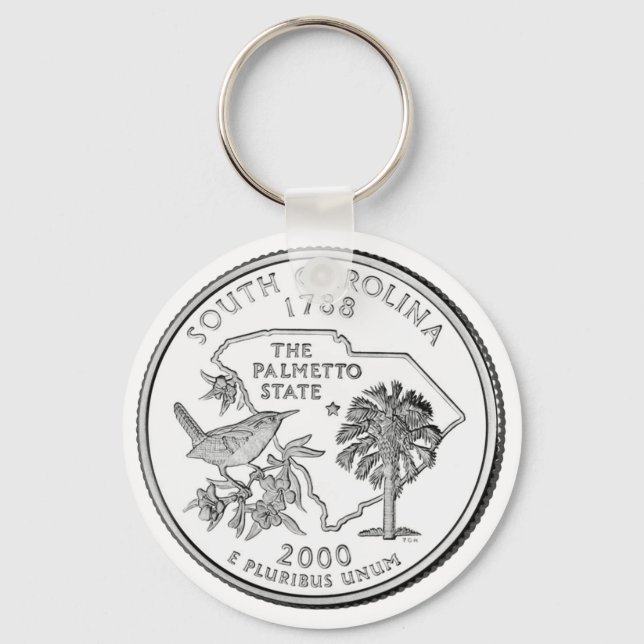 South Carolina State Quarter Nyckelring (Framsida)