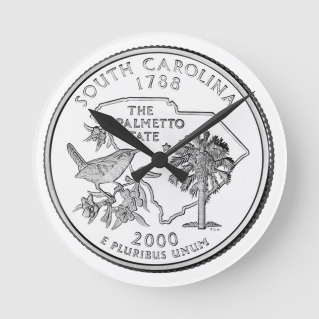 South Carolina State Quarter Rund Klocka (Framsida)