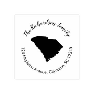 South Carolina State returadress gummi frimärke Stämpel