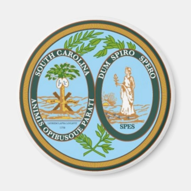 South Carolina State Seal Magnet (Framsidan)