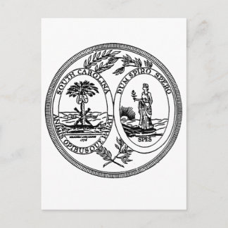 South Carolina State Seal Vykort