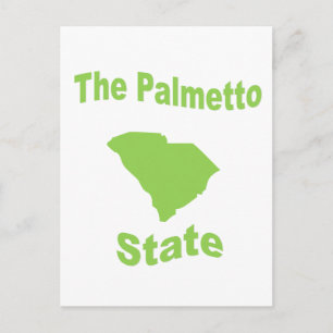 South Carolina: staten Palmetto Vykort