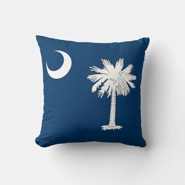 South Carolina Statlig flagga American MoJo Pillow Kudde (Framsida)