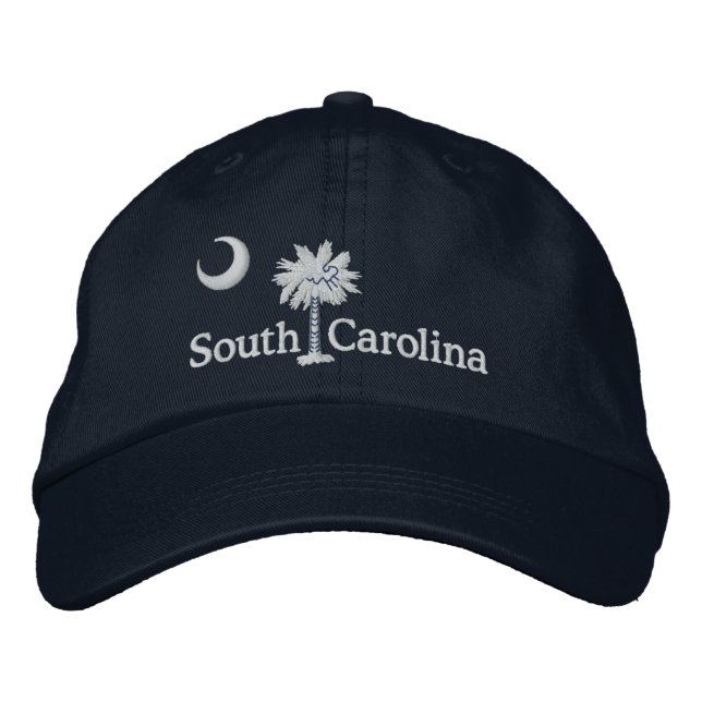South Carolina Statlig flagga Design Broderad Keps (Framsida)
